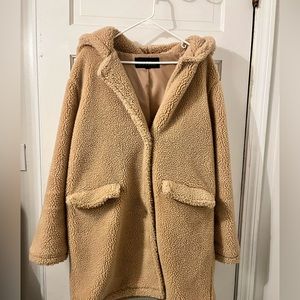 Madden NYC Faux fur/ sherpa coat